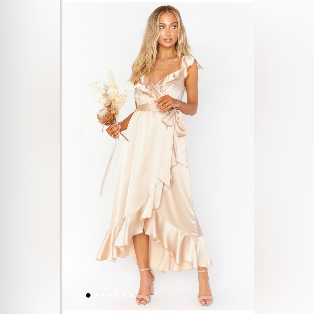 Show Me Your MuMu Samantha Ruffle Wrap Dress